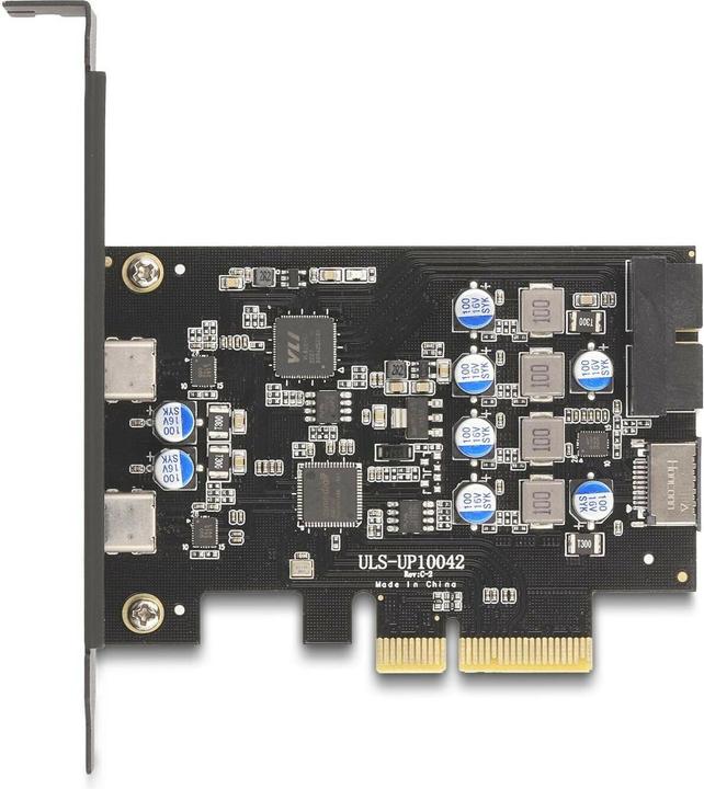 Produktbild Delock PCI Express x4 Karte zu 2 x extern USB Type-C + 1 x i