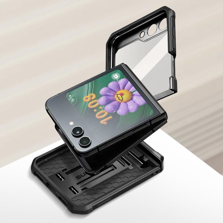 Actual product image Supcase Unicorn Beetle Pro Galaxy Z Flip 5 Black (Samsung Galaxy Z Flip5)