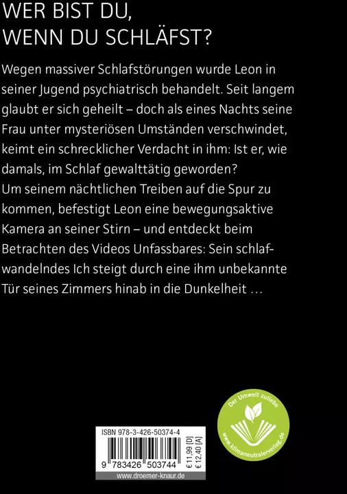 Produktbild Der Nachtwandler (Deutsch, Sebastian Fitzek, 2013)