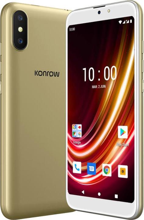 Produktbild Konrow Easy S55P2021 (Double Sim - 4G - Écran 5.45" - 16 Go, 1 Go RAM) Or (16 GB, 5.45", 4G)