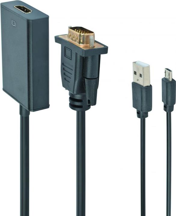 Immagine prodotto Gembird A-VGA-HDMI-01 Interfaccia/adattatore per cavo HDMI 19 pin nero (VGA, 4.40 cm)