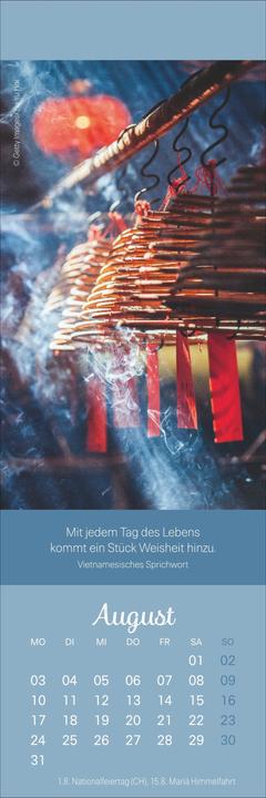 Produktbild Achtsamkeit Lesezeichen & Kalender 2026 (6 x 18 cm)