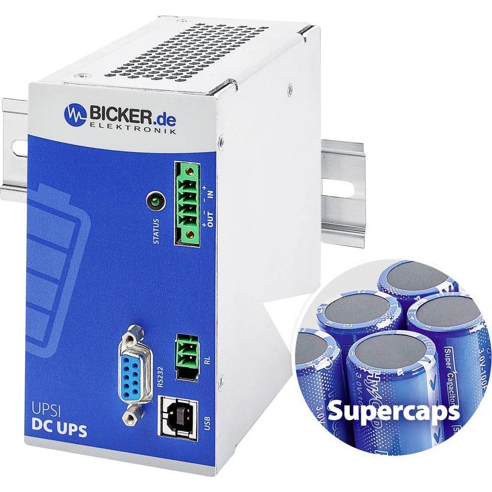 Thumbnail - Bicker Elektronik UPSI-2406DP2 Industrielle USV-Anlage (DIN Rail) (96 VA, 96 W), USV