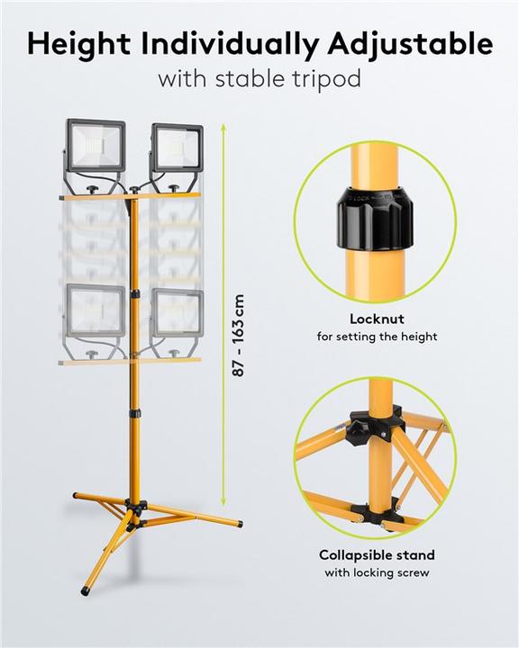 Actual product image Goobay LED construction spotlights (8500 lm)