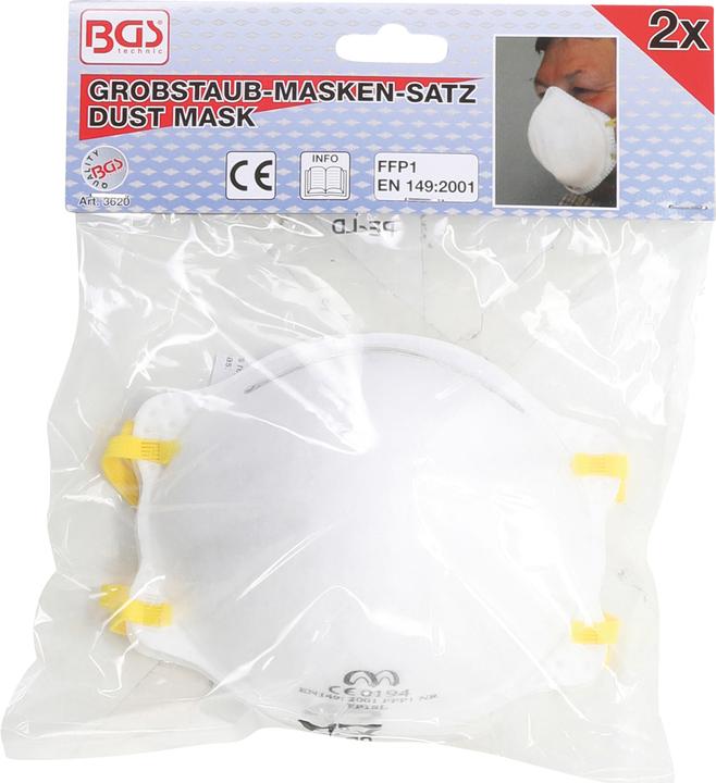 Image du produit BGS Masques anti-poussière 2 pièces (FFP1, 2 x)
