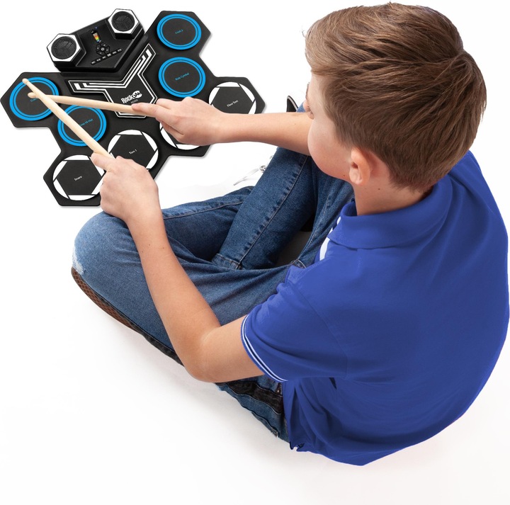 Produktbild PDT RockJam Roll Up Drum Kit Bluetooth (E-Drum)
