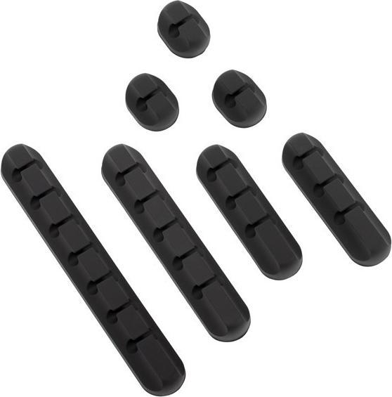 Dutzo Kabelholdere - bundle pakke - pakke med 7 stk - sort