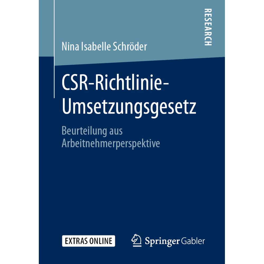 CSR-Richtlinie-Umsetzungsgesetz, Fachbücher von Nina Isabelle Schröder