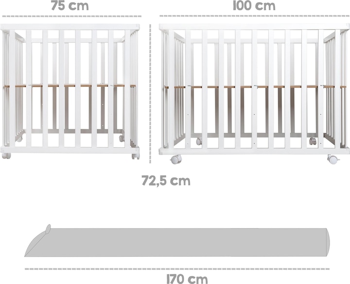 Actual product image Roba Playpen (75 cm, 100 cm, MDF)