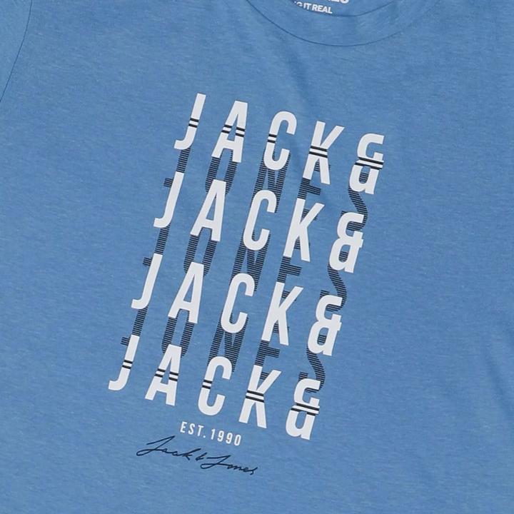 Actual product image Jack & Jones Childrens/Kids Delvin T-Shirt (Pack of 3) (128)