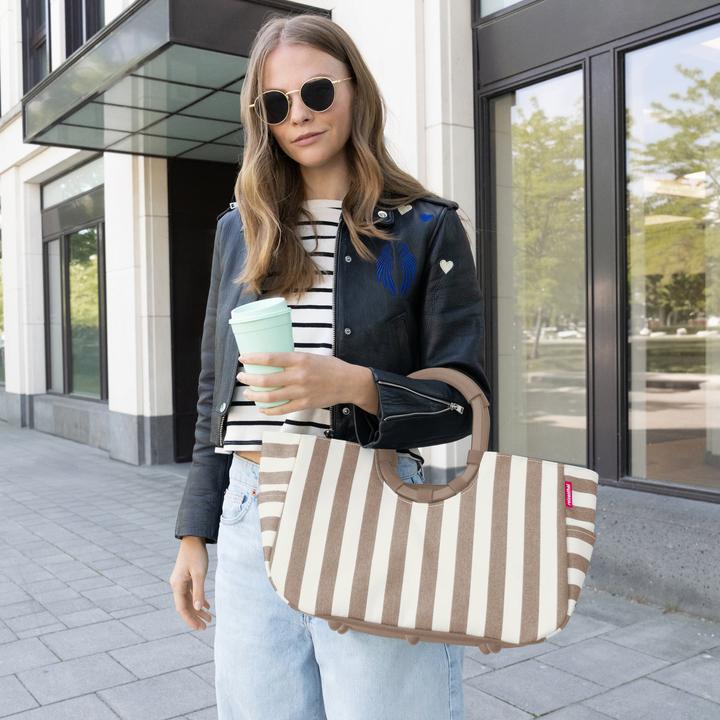 Produktbild reisenthel Einkaufskorb Loopshopper M Summerstripes Coffee