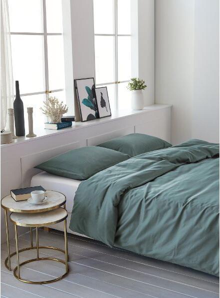 Actual product image Living Home Uni Satin 100 (Bedding set, 65 x 100 cm, 160 x 210 cm)