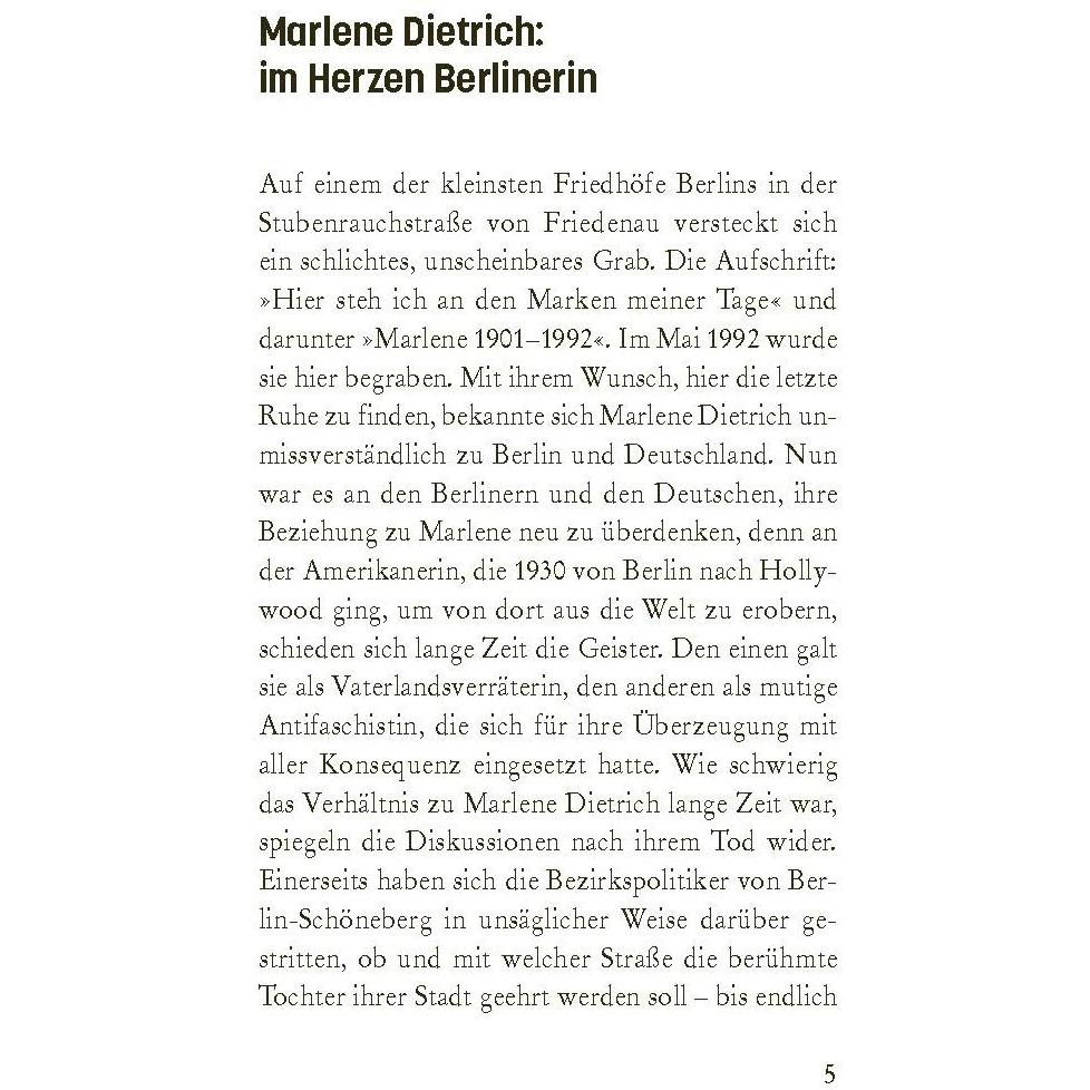 Thumbnail - Marlene Dietrich in Berlin, Sachbücher von Ulrike Wiebrecht