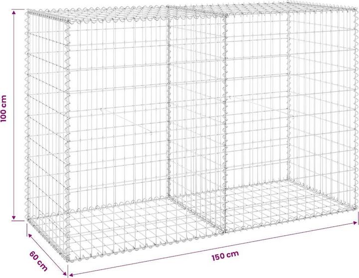 Produktbild vidaXL Gabionenwand