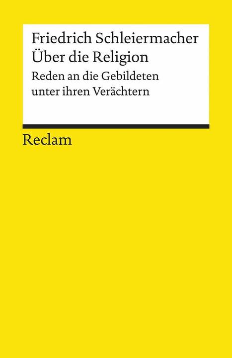 Produktbild Über die Religion (Deutsch, Friedrich Schleiermacher, 1997)