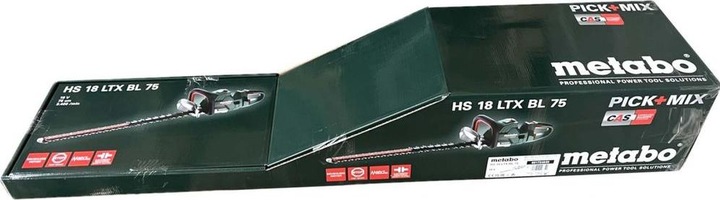 Actual product image Metabo HS 18 LTX BL 75 (Cordless hedgecutters)