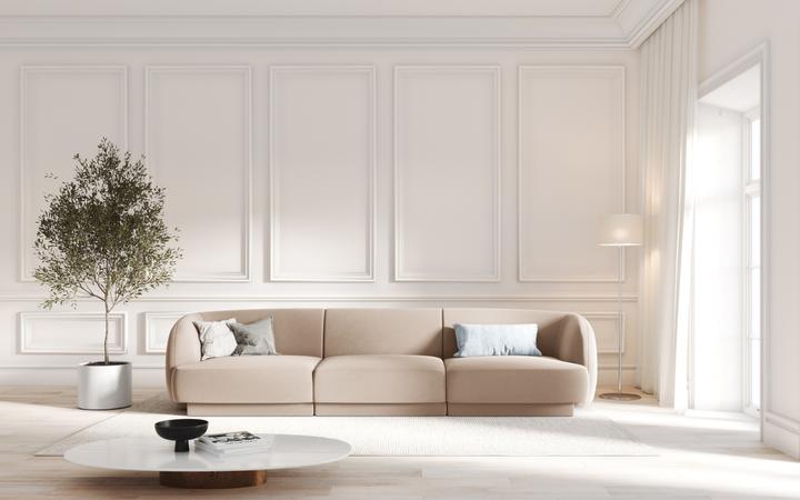 Actual product image Micadoni Velvet Sofa, "Miley", 3 Seats, 255x90x70Made in Europe (3-seater)