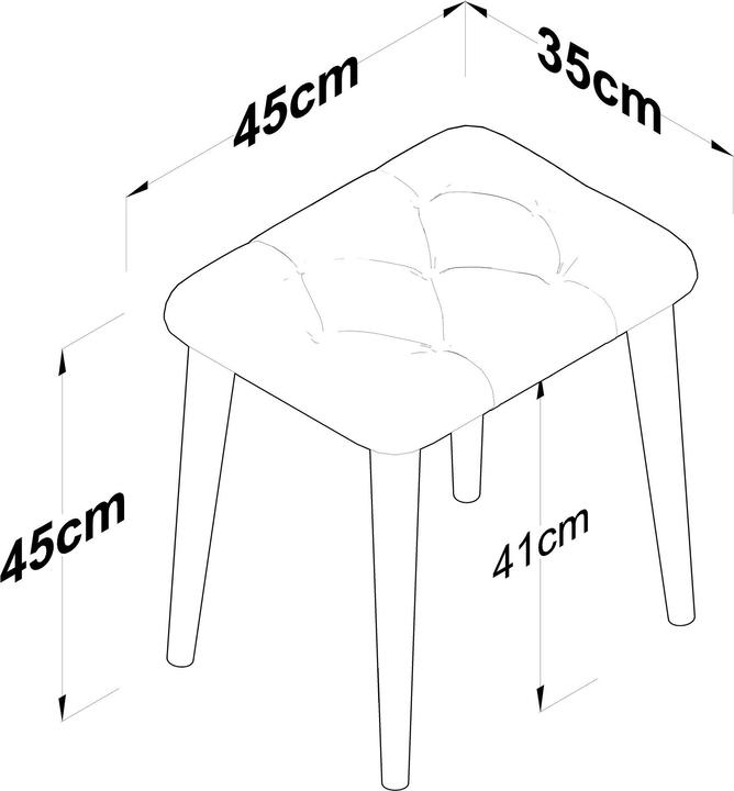 Actual product image Skye Decor Luxe Stool