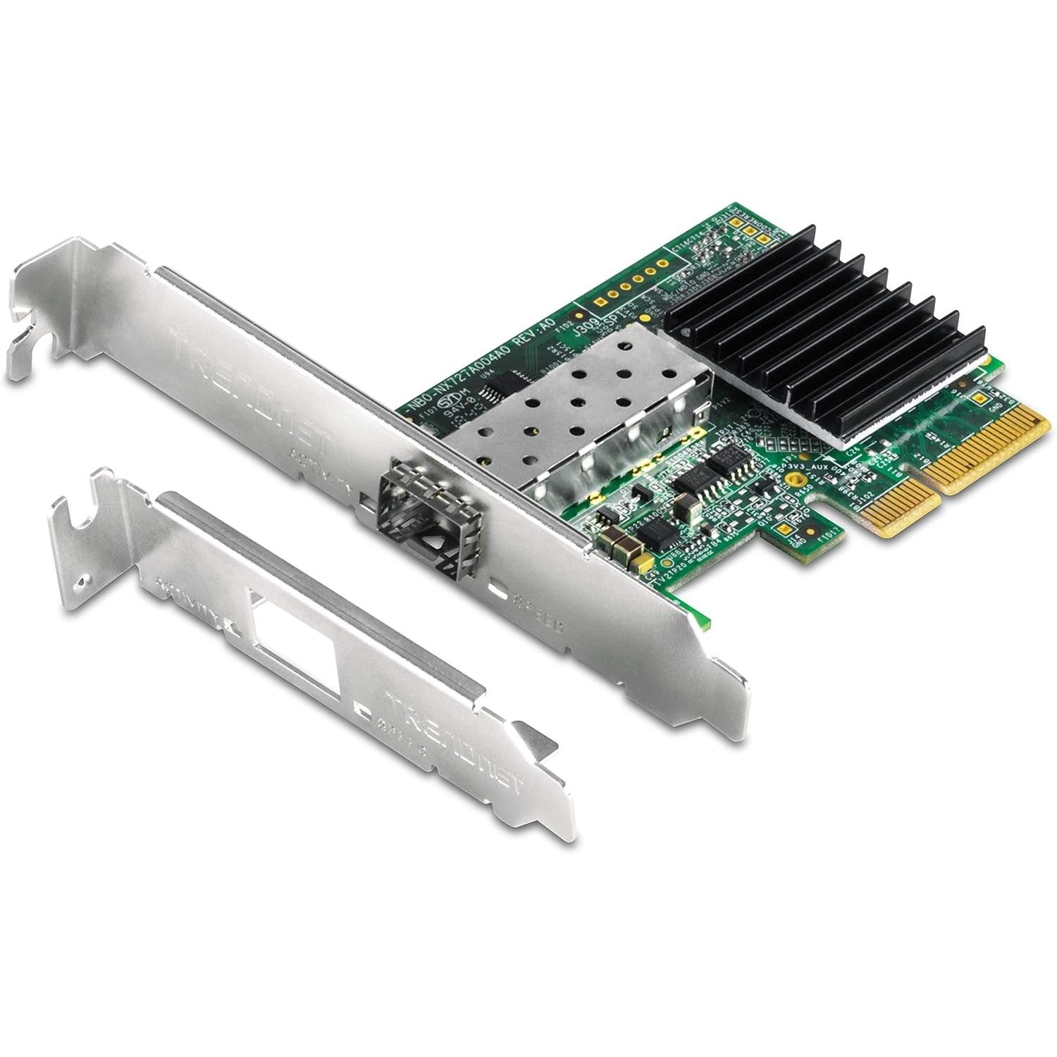 Trendnet TEG-10GECSFP (PCI Express 2.0 x4), Netzwerkkarte, Grün