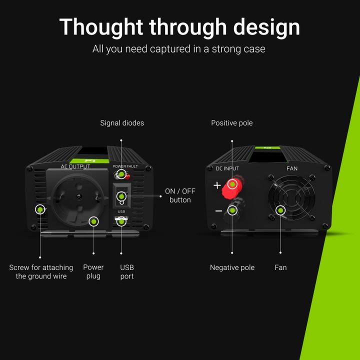 Image du produit GreenCell Onduleur pour voiture