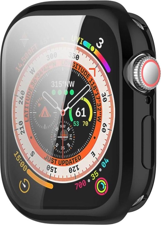 Produktbild Cover-Discount Apple Watch 10 - 42mm - Gummi Schutz Case Metall-Look