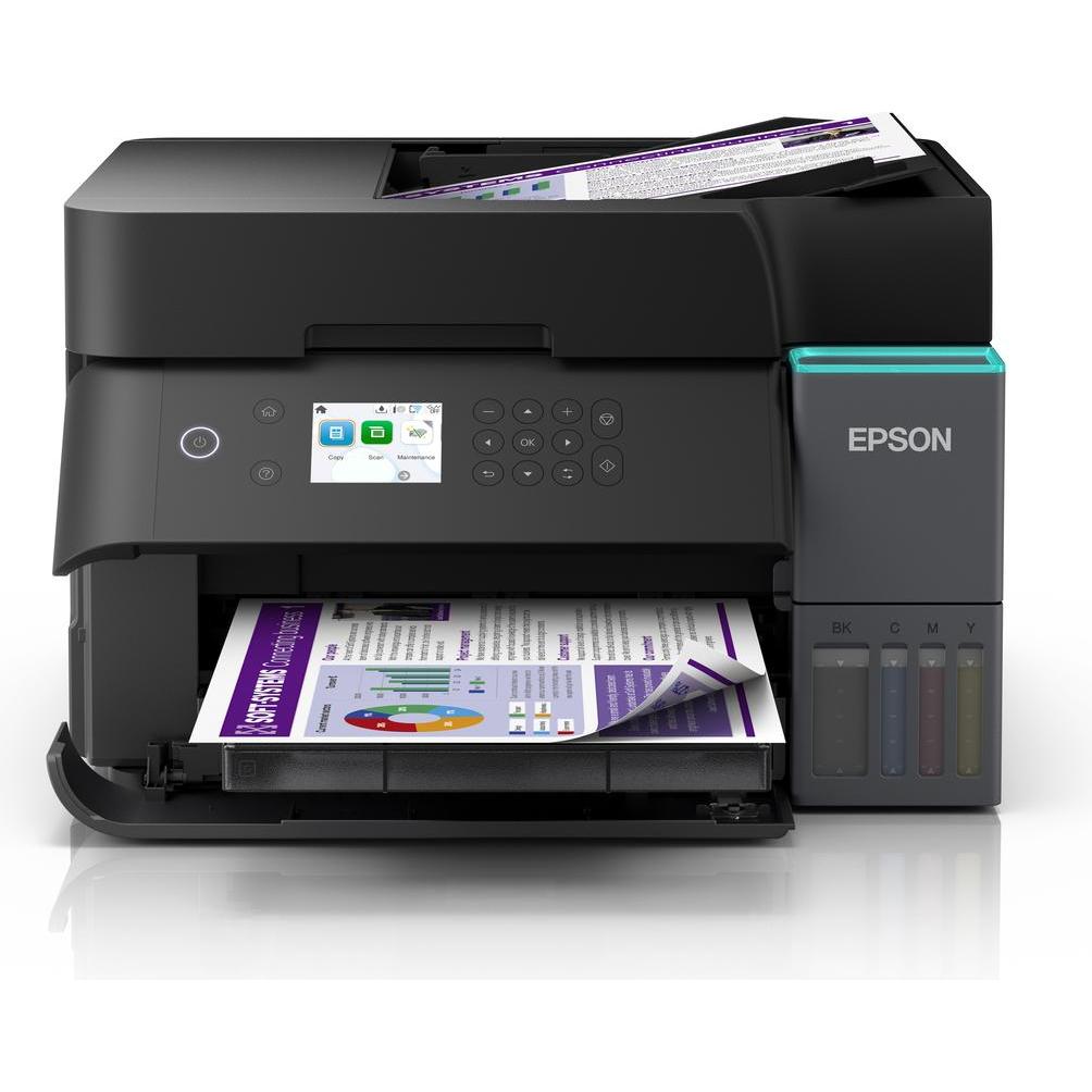 Epson Printer Multifunctional printer EcoTank L6370 Inkjet Colour A4 Wi-Fi Black (Colore), Stampante, Nero