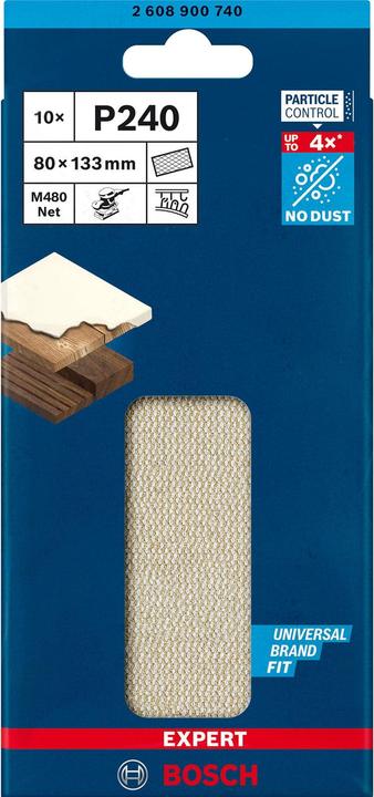 Actual product image Bosch Professional Zubehör Expert M480 sanding net set (240)