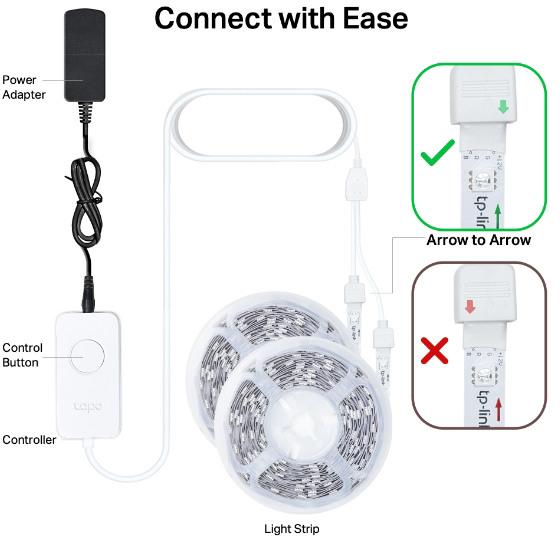 Actual product image TP-Link Tapo L900-10 (Multicoloured, 1000 cm, Indoor)