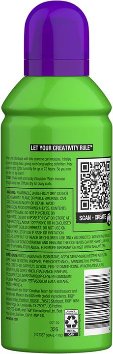 Tigi Bed Head Row Foxy Curls Mousse 250ml (250 ml, Curling mousse)