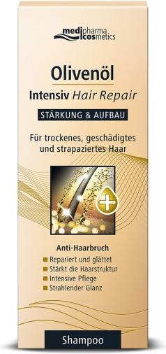 Image du produit Medipharma cosmetics Shampooing réparateur intensif à l'huile d'olive, 200 ml Shampooing (200 ml, Shampoing liquide)