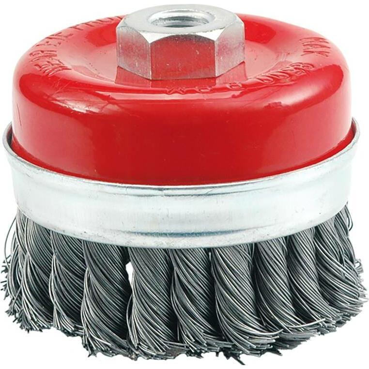 Toya, Beitel + Handhobel, Vorel 06974 – Tasse des Drahtbürste 65 mm, geflochten