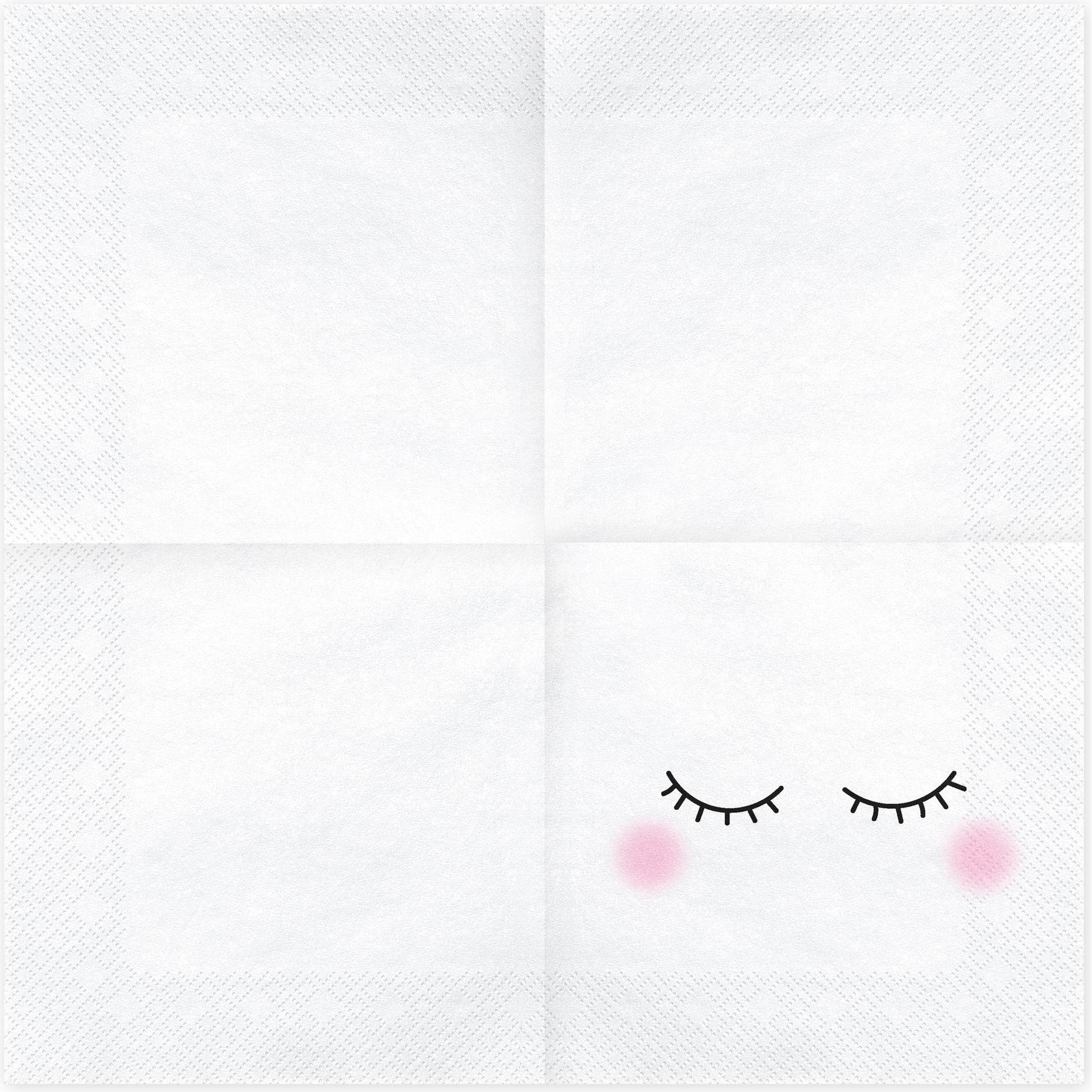 Thumbnail - Partydeco, Servietten, Sleepy (20 Stück) (20 x, 33 x 33 cm)