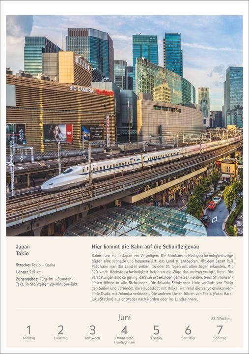 Actual product image Harenberg Zugreiselust Wochen-Kulturkalender 2026 - 53 unvergessliche Reiseerlebnisse