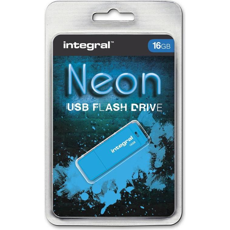 Thumbnail - Integral USB2.0 DRIVE NEON USB-Stick USB Typ-A 2.0 (16 GB, USB-A, USB 2.0), USB Stick, Blau
