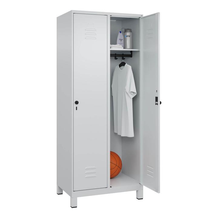 Produktbild C+P Garderobenschrank Classic Plus, Abteilbreite 40 cm, mit Füssen (80 cm, 185 cm)