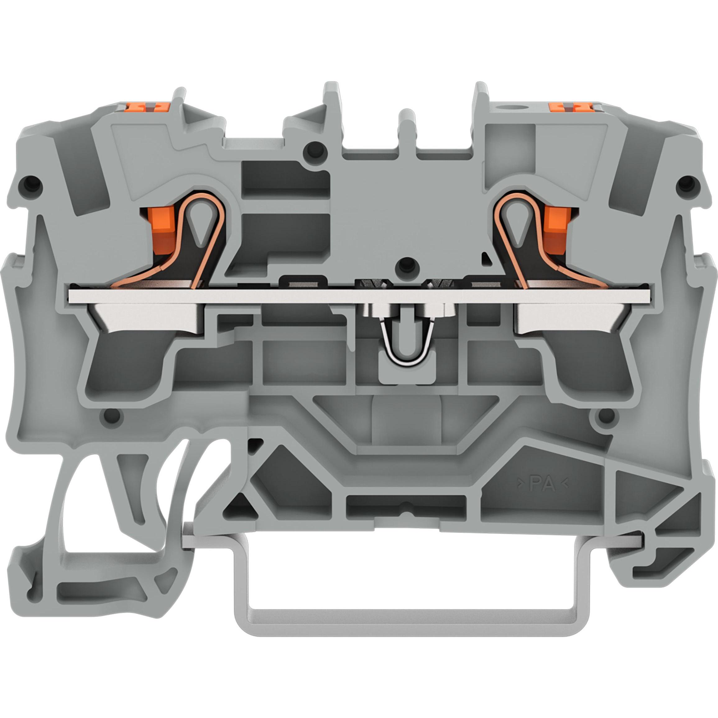 Thumbnail - Wago Durchgangsklemme 6.20 mm Push-, Elektronikzubehör + Gehäuse, Grau