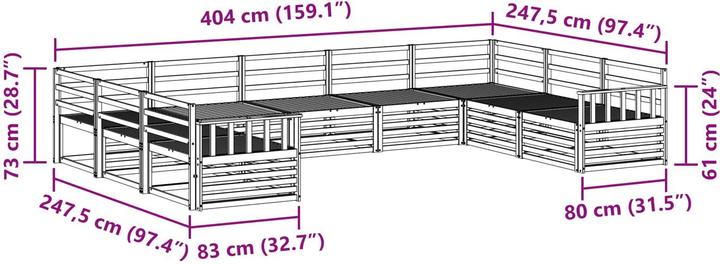Produktbild vidaXL Outdoor-Sofa
