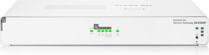 Produktbild HPE Networking Instant On Secure Gateway 5-port SmartRate 2.5G PoE+ 64W SG2505P EU en (5 Ports)