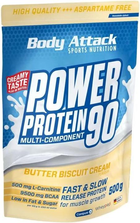 Produktbild Body Attack New Power Protein 90 (500g Beutel) (Butter Biscuit, 1 Stk., 500 g)