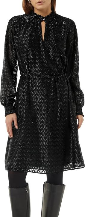 Image du produit Comma Kleid Blusenkleid mit Transparenz-Effekt und Glitzergarn (44)