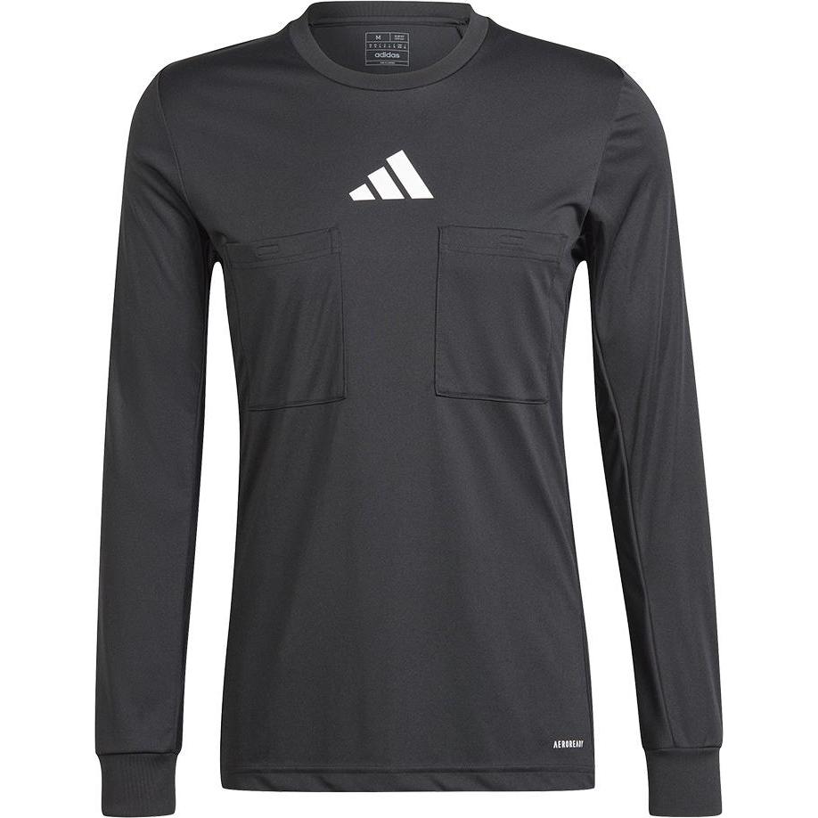 adidas, Herren, Sportshirt, REF 24 JSY LS (L), Schwarz, L
