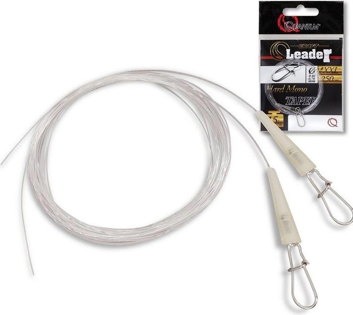 Actual product image Quantum Q-Leader Hard Mono Taper Leader (9 kg, 0.40 mm)