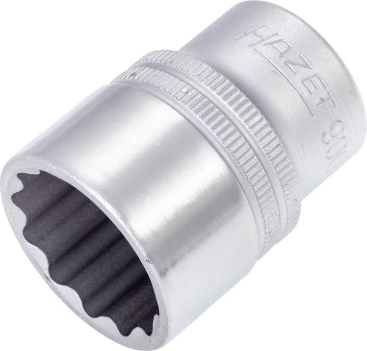 Produktbild HAZET Steckschlüsseleinsatz ∙ Doppelsechskant 900Z-23 ∙ Vierkant12,5 mm (1/2 Zoll) ∙ Aussen Doppel-S… (23 mm)
