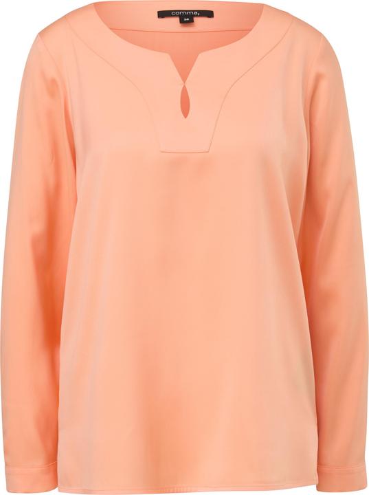 Image du produit Comma Bluse Satinbluse mit Tunika-Ausschnitt (38)
