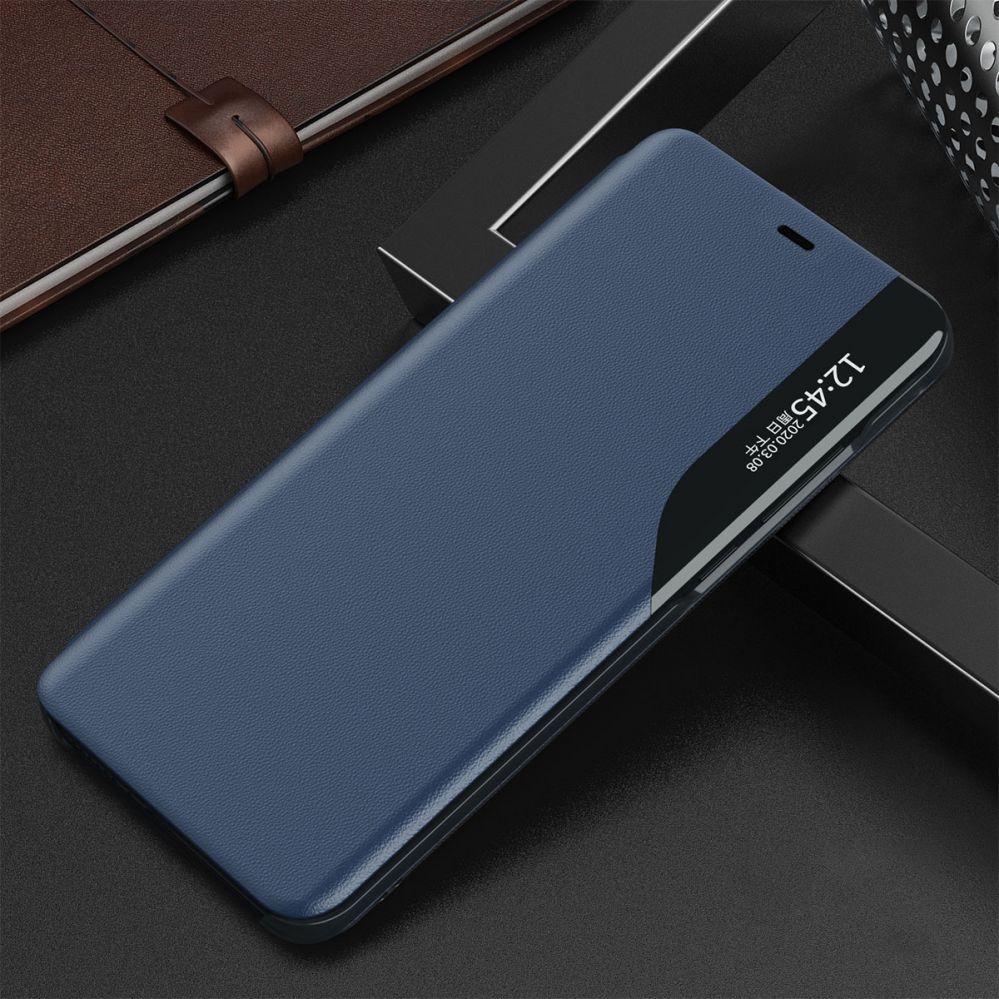Thumbnail - Hurtel Eco Leather View Case elegant bookcase type case with kickstand for iPhone 13 Pro Max blue (Apple iPhone 13 Pro M...