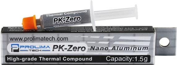 Actual product image Prolimatech PK-Zero Aluminum Thermal Paste (6 W/m K, 1.50 g)