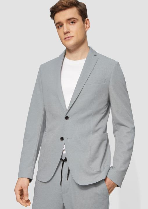 Image du produit S.Oliver Indoor-Sakko s.O JOGG: Anzugsakko aus zweifarbigem Piqué-Jersey (102)