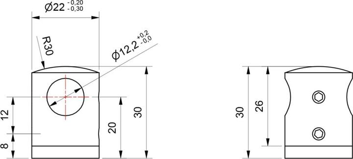 Produktbild Werkstarck Querstabhalter (Edelstahl A2)