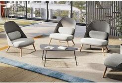 Actual product image Paperflow LAZY side table wood black 60.5 x 50.0 x 45.0 cm
