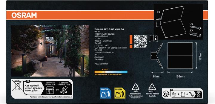 Immagine prodotto Osram Parete BAT STILE ENDURA (580 lm, IP44)